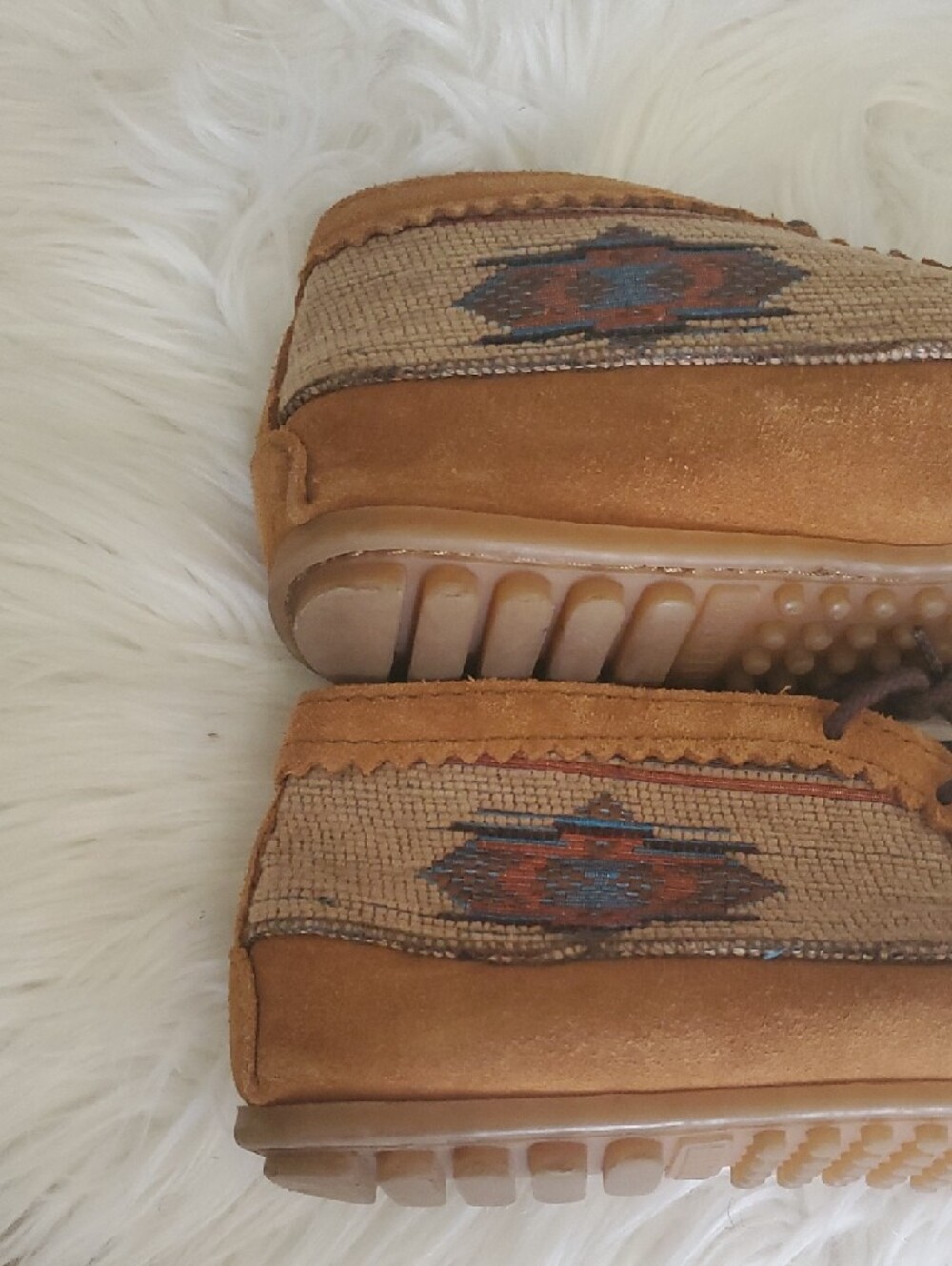Minnetonka Chestnut Suede Chukka Moccasin Boots - Picture 4 of 12